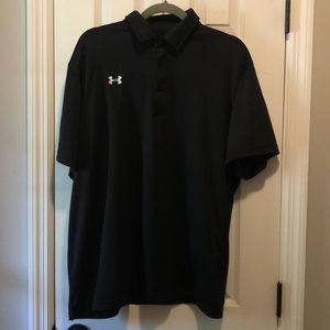 Mens Black Under Armour Polo XL